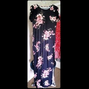 beautiful floral maxi dress